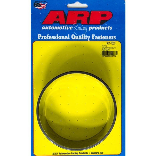 ARP 901-1000 Tapered Ring Compressor, 100mm Bore, Aluminum, Black Anodized, Each