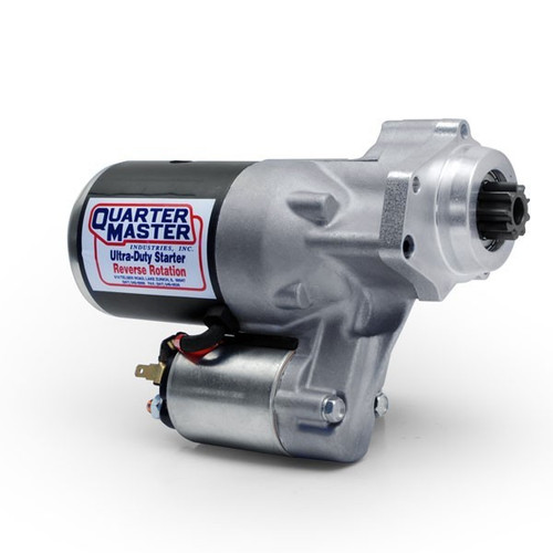 Quarter Master 114260 Starter, Ultra-Duty, Gear Reduction, Reverse Mount, Reverse Rotation, Asphalt Bellhousing, Each