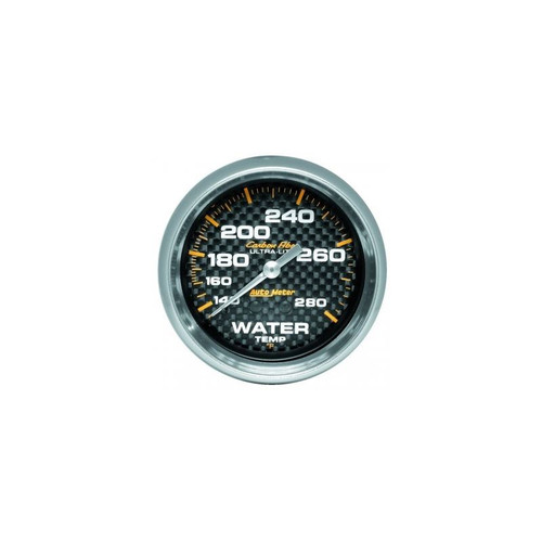 AutoMeter 4831 2-5/8 in. Water Temperature, 140-280 F, 6 ft., Mechanical, CarbonFiber Gauge