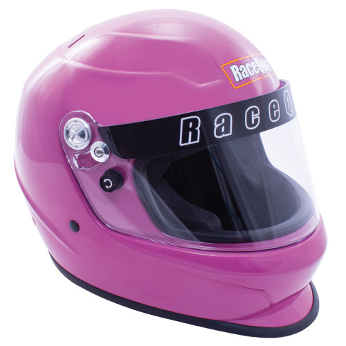 Racequip 2268896RQP Pro Youth Helmet, Closed Face, SFI 24.1, Head and Neck Support Ready, Hot Pink, Youth One Size Fits All, Each
