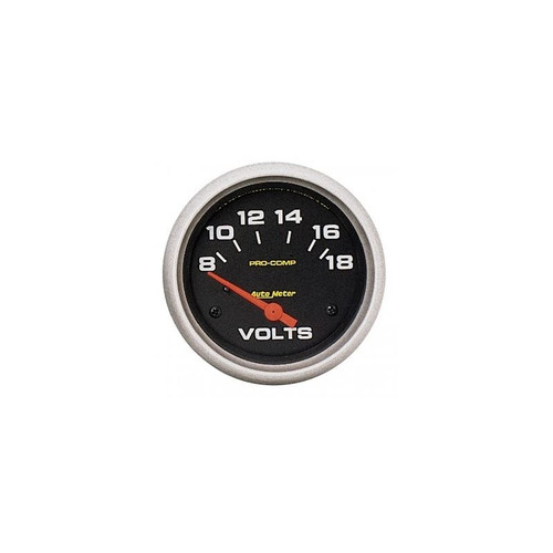 AutoMeter 5492 2-5/8 in. Voltmeter, 8-18V, Air-Core, Pro Comp Gauge, Black
