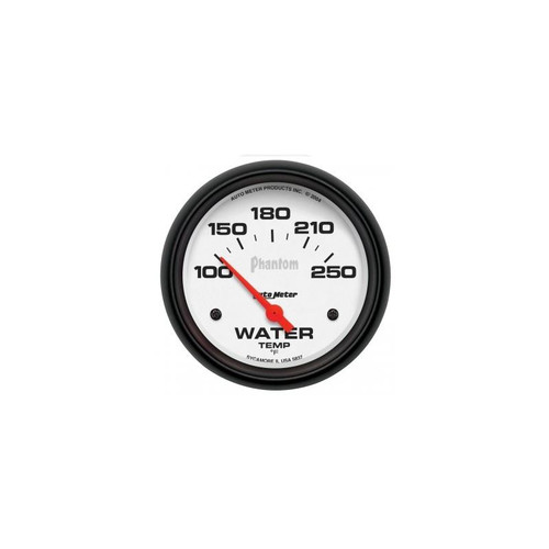 AutoMeter 5837 2-5/8 in. Water Temperature, 100-250 F, Air-Core, Phantom Gauge, White