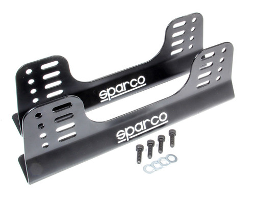 Sparco 4902 Seat Bracket, Competition, Side Mount, FIA Approved, Adjustable, Steel, Black Powder Coat, Universal, Kit