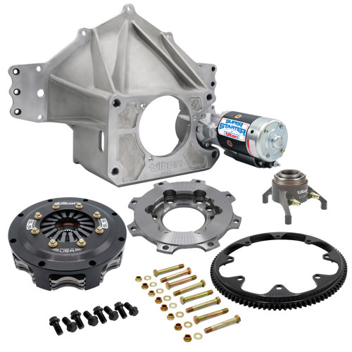 Tilton 52-71130 Bellhousing, Bellhousing / Flywheel / Hardware / Starter / Throw Out Bearing, 5-1/2 in Clutch, Small Block Chevy, Kit