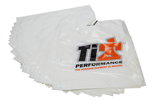 Ti22 Performance TIP048 Plastic Bag, Ti22 Logo, 18 x 14-1/2 in, Plastic, Black, Set of 25