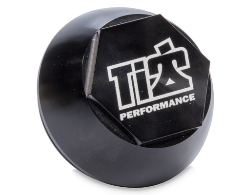 Ti22 Performance TIP2813 Drive Flange Dust Cover, Screw-On, Ti22 Logo, Aluminum, Black Anodized, Ti22 Aluminum Front Hubs, Each