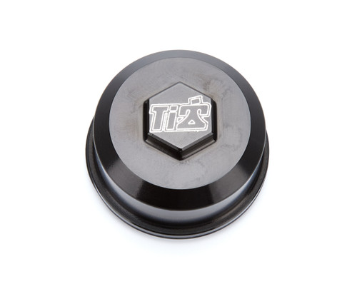 Ti22 Performance TIP3570 Wheel Hub Dust Cap, Screw-In, TI22 Logo, Aluminum, Black Anodized, Each
