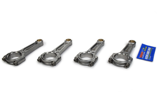 Wiseco HN5433-827 Connecting Rod, Boostline, I Beam, 5.433 Long, Bushed, 3/8 in Cap Screws, ARP2000, Forged Steel, Honda B-Series, Set of 4