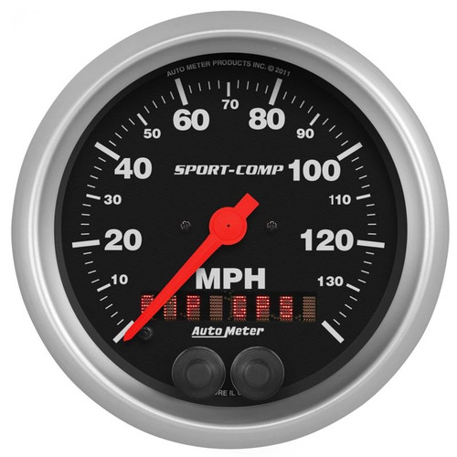 AutoMeter 3982 3-3/8 in. GPS Speedometer, 0-140 MPH, Sport Comp, Black