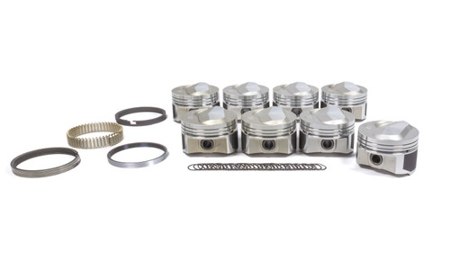 Wiseco-Pro Tru PTS514A6 Piston and Ring, Chevy Big Block Dome, Forged, 4.310 in Bore, 1/16 x 1/16 x 3/16 in Ring Grooves, Plus 21.00 cc, Big Block Chevy, Kit