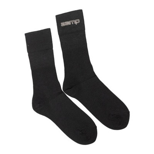 Zamp RU003003L Socks, SFI 3.3, FR Cotton / Acrlic Blend, Black, Large, Pair