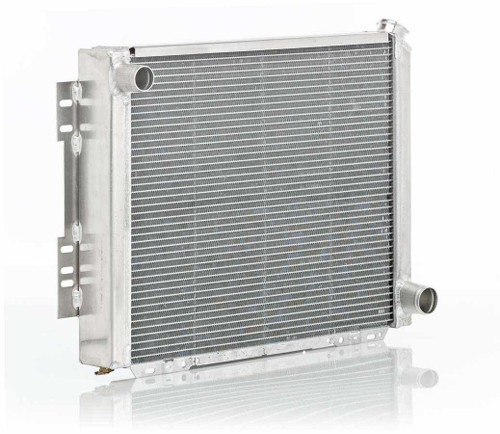 Be-Cool Radiators 10016 Radiator, Aluminator, 29 in W x 20 in H x 3 in D, Driver Side Inlet, Passenger Side Outlet, Aluminum, Natural, GM / Mopar, Each