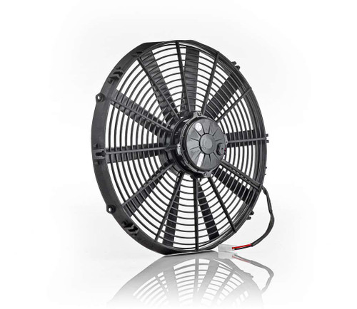 Be-Cool Radiators 75001 Electric Cooling Fan, Qualifier, 16 in Fan, Puller, 1918 CFM, 12V, Straight Blade, 16-5/16 x 15-3/4 in, 3-1/2 in Thick, Plastic, Each