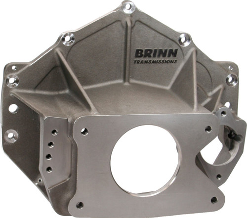 Brinn Transmission 79104 Bellhousing, Reverse Mount, Idler Gear, Side Pump Mount, Magnesium, Natural, Brinn Transmission, Chevy V8, Kit