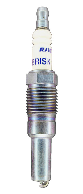 Brisk Racing Spark Plugs 3VR12S Spark Plug, Silver Racing, 16 mm Thread, 22 mm Reach, Heat Range 12, Tapered Seat, Resistor, Each