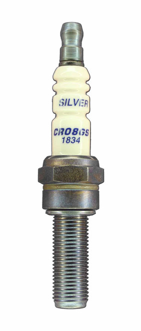 Brisk Racing Spark Plugs CR08GS Spark Plug, Silver Racing, 10 mm Thread, 26.1 mm Reach, Heat Range 8, Gasket Seat, Resistor, Each