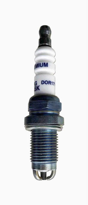 Brisk Racing Spark Plugs DOR17YTE-1 Spark Plug, Super Yttrium Racing, 14 mm Thread, 19 mm Reach, Heat Range 17, Gasket Seat, Resistor, Each