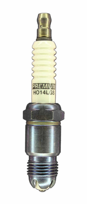 Brisk Racing Spark Plugs HO14LGS Spark Plug, Premium Racing, 14 mm Thread, 12.7 mm Reach, Heat Range 14, Tapered Seat, Non-Resistor, Each