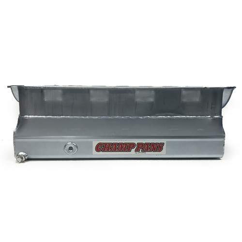 Champ Pans CP214LT Engine Oil Pan, Street / Strip, Full Sump, 12 qt, 8 in Deep, Steel, Zinc Plated, Big Block Chevy, Each