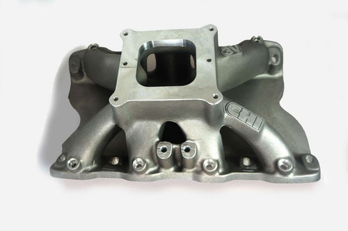 Cylinder Head Innovations INT3V225H9.2C Intake Manifold, 3V, Square Bore, 9.200 in Deck Height, Aluminum, Natural, Ford Cleveland / Modified, Each