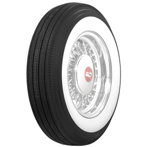 Coker Tire 57700 Tire, Classic Bias-Ply, 670-15, Bias-Ply, 2-3/4 in White Sidewall, Each