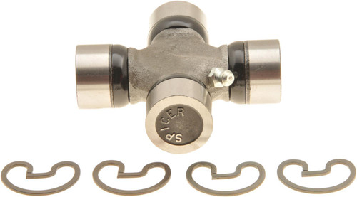 Dana - Spicer 15-153X Universal Joint, 1310 Series, 1.062 in Bearing Caps, Clips Included, Greasable, Steel, Natural, Each