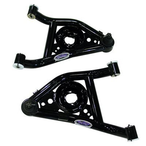 Detroit Speed Engineering 031201DS Control Arm, Tubular, Lower, Steel Bushings, Steel, Black Powder Coat, GM F-Body 1967-69 / GM X-Body 1968-74, Pair