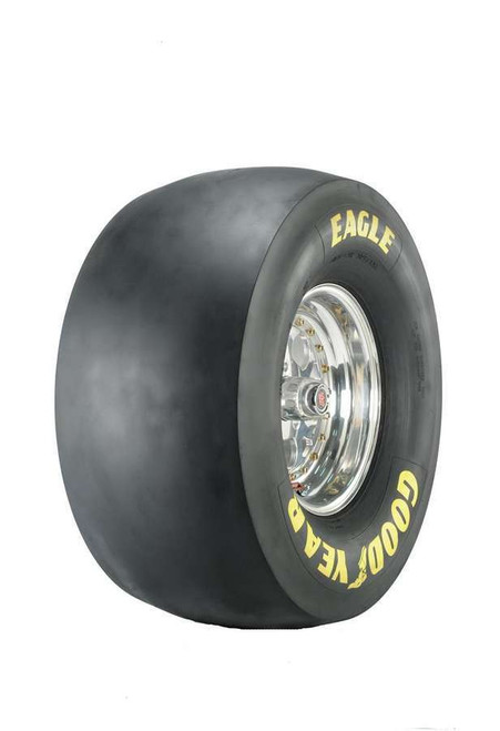 Goodyear 3122 Tire, Drag Slick, Pro Mod / Alcohol, 34.5 x 17.0-16, Bias Ply, D2-G Compound, Lightweight, Beadlock Wheel, Yellow Letter Sidewall, Each