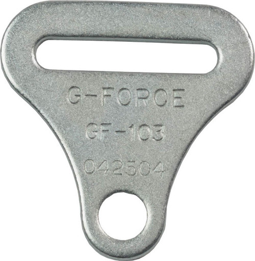 G-Force 103H Harness Hardware, Bolt-In, 2 in Wide, Steel, Zinc Oxide, Each
