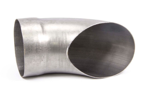 Howe H20051 Exhaust Tip, Slip-On, 5 in Diameter, 5 in Diameter Round Outlet, Single Wall, Cut Edge, Angled Cut, Turndown Style, 60 Degree, Steel, Natural, Each