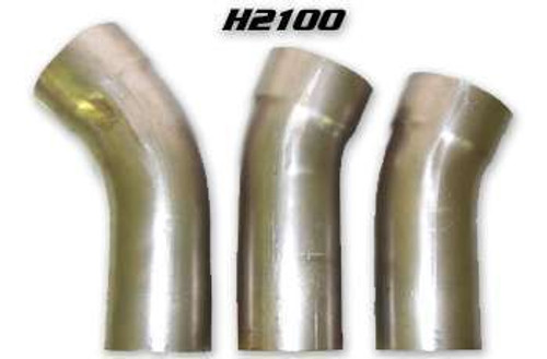 Howe H2100 Exhaust Pipe Bend Kit, 3-1/2 in Diameter, One End Expanded, Mandrel, One 45 Degree / Two 20 Degree, 18 Gauge, Steel, Natural, Kit
