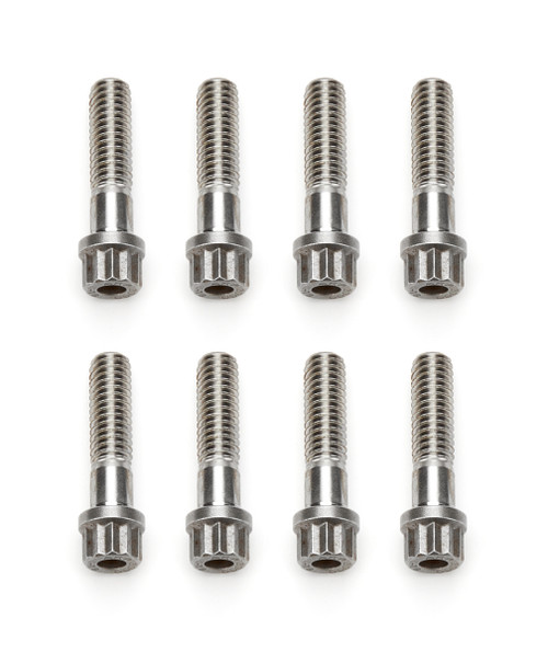 Jesel BLT-21755-8 Bolt, 5/16-18 in Thread, 1-1/4 in Long, 12 Point Head, Nuts Included, Chromoly, Black Oxide, Set of 8