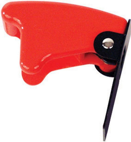 Longacre 52-45370 Toggle Switch Safety Cover, Flip Style, Red, Each