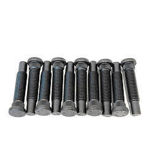 Moser Engineering 8081 Wheel Stud, Quick Start, 5/8-11 in Thread, 2.500 in Long, 0.685 Knurl, Steel, Set of 10