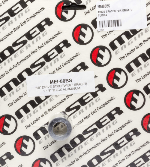 Moser Engineering 80BS Wheel Stud Spacer, 1-1/8 in Thick, Aluminum, Moser Wheel Studs, Each