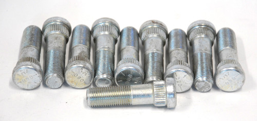 Moser Engineering 8250 Wheel Stud, 1/2-20 in Thread, 1.938 in Long, 0.625 Knurl, Steel, Set of 10