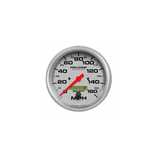 AutoMeter 4489 5 in. Speedometer, 0-160 MPH, Electric, Ultra Lite, Silver