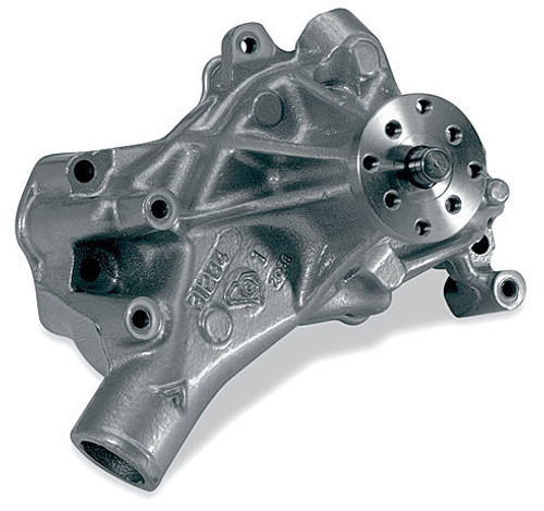 Stewart 23113 Water Pump, Mechanical, Stage 2, 5/8 in Pilot, Long Design, Aluminum, Natural, Small Block Chevy, Each