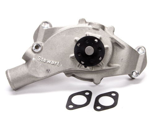 Stewart 41203 Water Pump, Mechanical, Stage 4, 3/4 in Pilot, Short Design, Aluminum, Natural, Big Block Chevy, Each