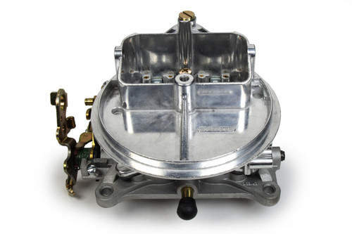 Willys Carb 44120A Carburetor, Circle Track, 2-Barrel, 500 CFM, Holley Flange, No Choke, Single Inlet, Gold Chromate, Each