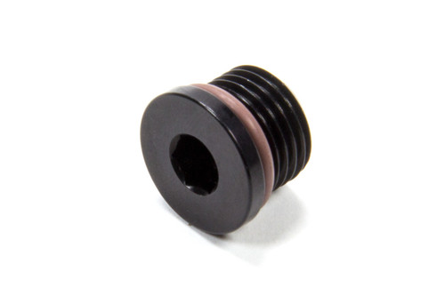 XRP-Xtreme Racing Prod. IHP006 Fitting, Plug, 6 AN Male O-Ring, Allen Head, Black Anodized, Each