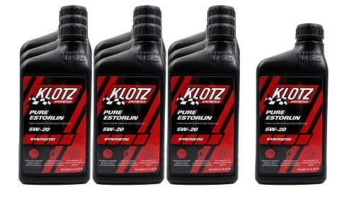 Klotz Synthetic Lubricants KE-925 Motor Oil, Pure Estorlin, 5W20, Synthetic, 1 qt, Set of 10