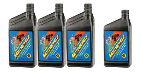 Klotz Synthetic Lubricants KL-300 2 Stroke Oil, Motorcycle Techniplate TC-W2, Synthetic, 1 qt, Gas, Set of 10
