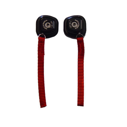 Necksgen NG7 Head and Neck Support Hardware, Quick Release, Black, Red Tether, Kit