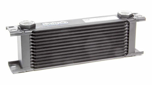 Setrab Oil Coolers 50-613-7612 Fluid Cooler, ProLine STD 6 Series, 12.990 x 4.290 x 1.970 in, Plate Type, 22 mm x 1.50 Female Inlet / Outlet, Aluminum, Black Paint, Universal, Each