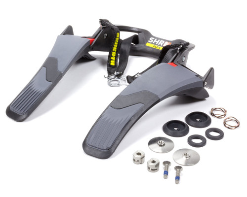 Schroth Racing SR 42602A-SFI Head and Neck Support, SHR Flex, SFI 38.1, Angle Adjustable, Carbon Fiber, Medium, Kit
