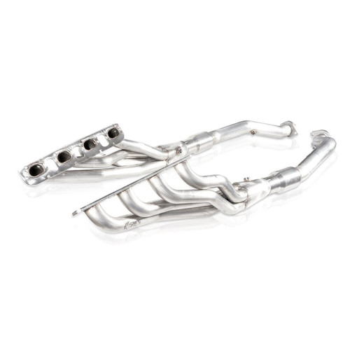 Stainless Works JEEP1862HCAT Headers, Long Tube, 1-7/8 in Primary, 3 in Collector, Catalytic Converters Included, Stainless, Natural, Mopar Gen III Hemi, Trackhawk, Jeep Grand Cherokee 2018-21, Kit