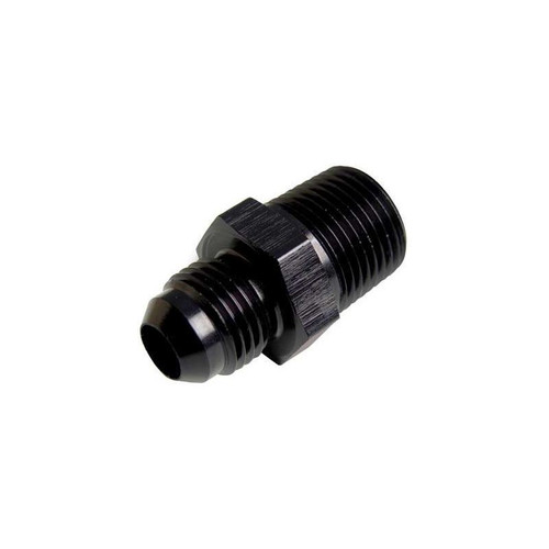 Big End 14816 Fitting -08 AN to 1/4 in. NPT, Straight, Aluminum, Black