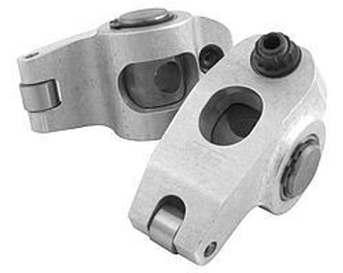 Yella Terra YT6341 Rocker Arm, Platinum, Shaft Mount, 1.60 x 1.50 Ratio, Roller Tip, Aluminum, Small Block Chevy, Kit