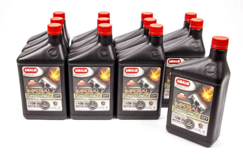 Amalie 160-71076-56 Motor Oil, Imperial Turbo, 10W30, Conventional, 1 qt Bottle, Set of 12